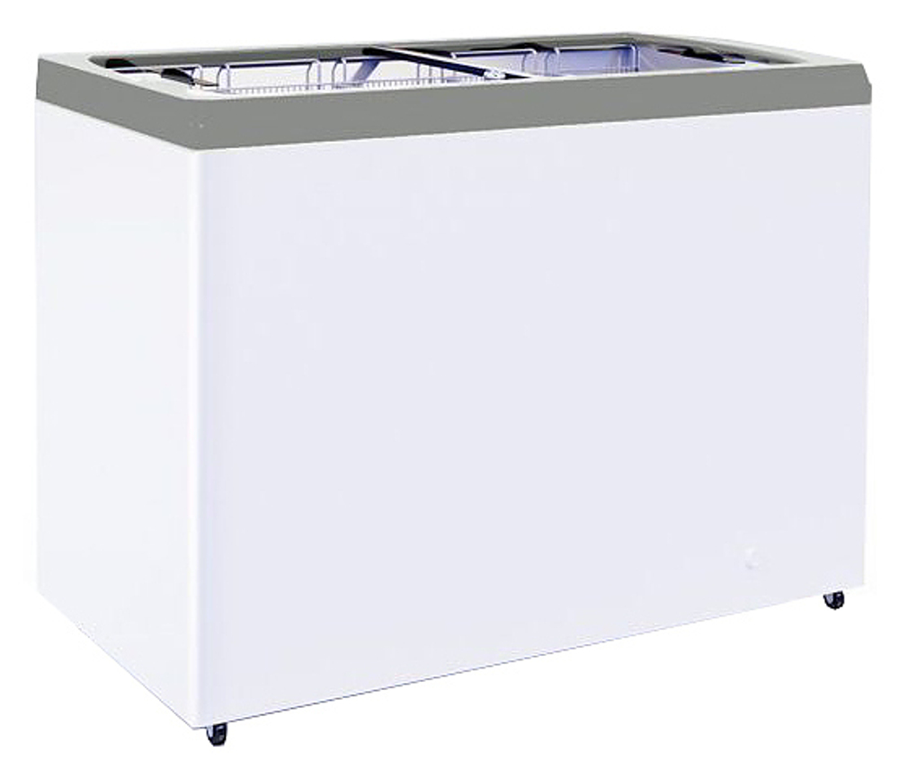 Ларь морозильный ITALFROST (CRYSPI) СF200F + 3 корзины, серый