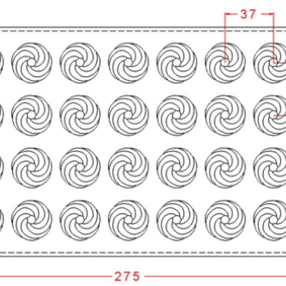 630 | Форма для шоколадных конфет (275*175мм)