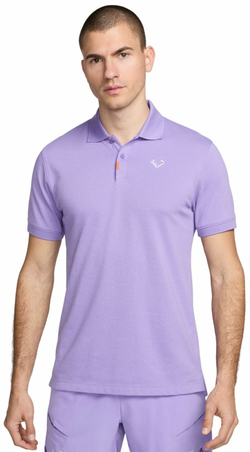 Мужское теннисное поло Nike Rafa Slim Polo - space purple/white