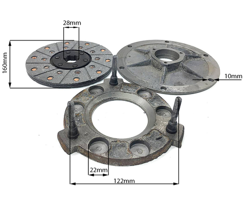 Комплект сцепления ремонтный к мотоблоку с водяным охлаждением
