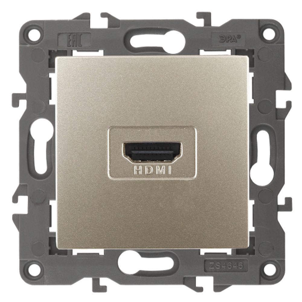 14-3114-04 ЭРА Розетка HDMI, IP20, Эра Elegance, шампань