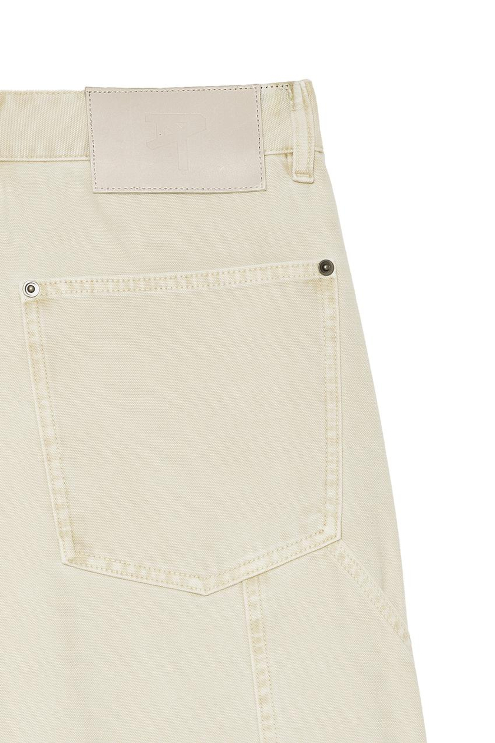 ZARA X BENITO ANTONIO БРЮКИ СВОБОДНОГО КРОЯ С КАРМАНОМ, БЕЖЕВЫЙ