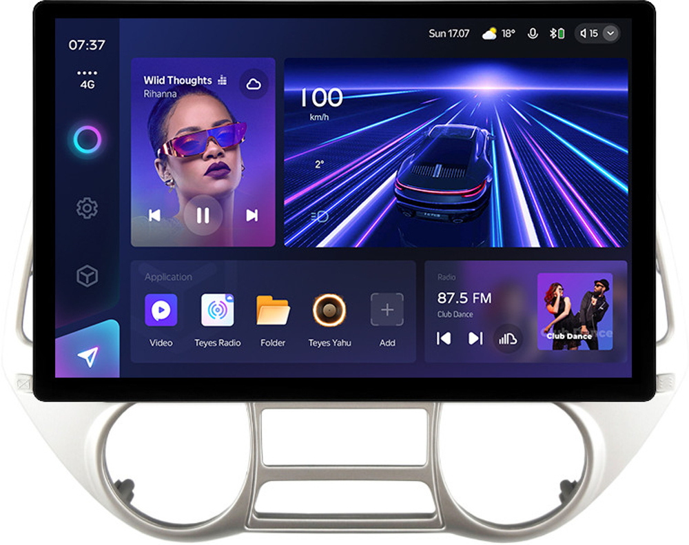 Магнитола для Hyundai i20 2009-2012 (климат) - Teyes CC3-2K монитор 13" 2K QLED на Android 10, ТОП процессор, CarPlay, 4G SIM-слот