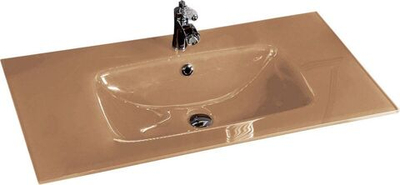 Раковина-столешница моноблок стекло 100 см Armadi Art 852-100-CP neoart