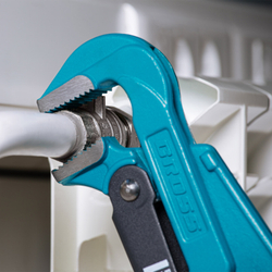 Ключ трубный рычажный 1.5, №2, цельнокованый, CrV, тип "L" Gross