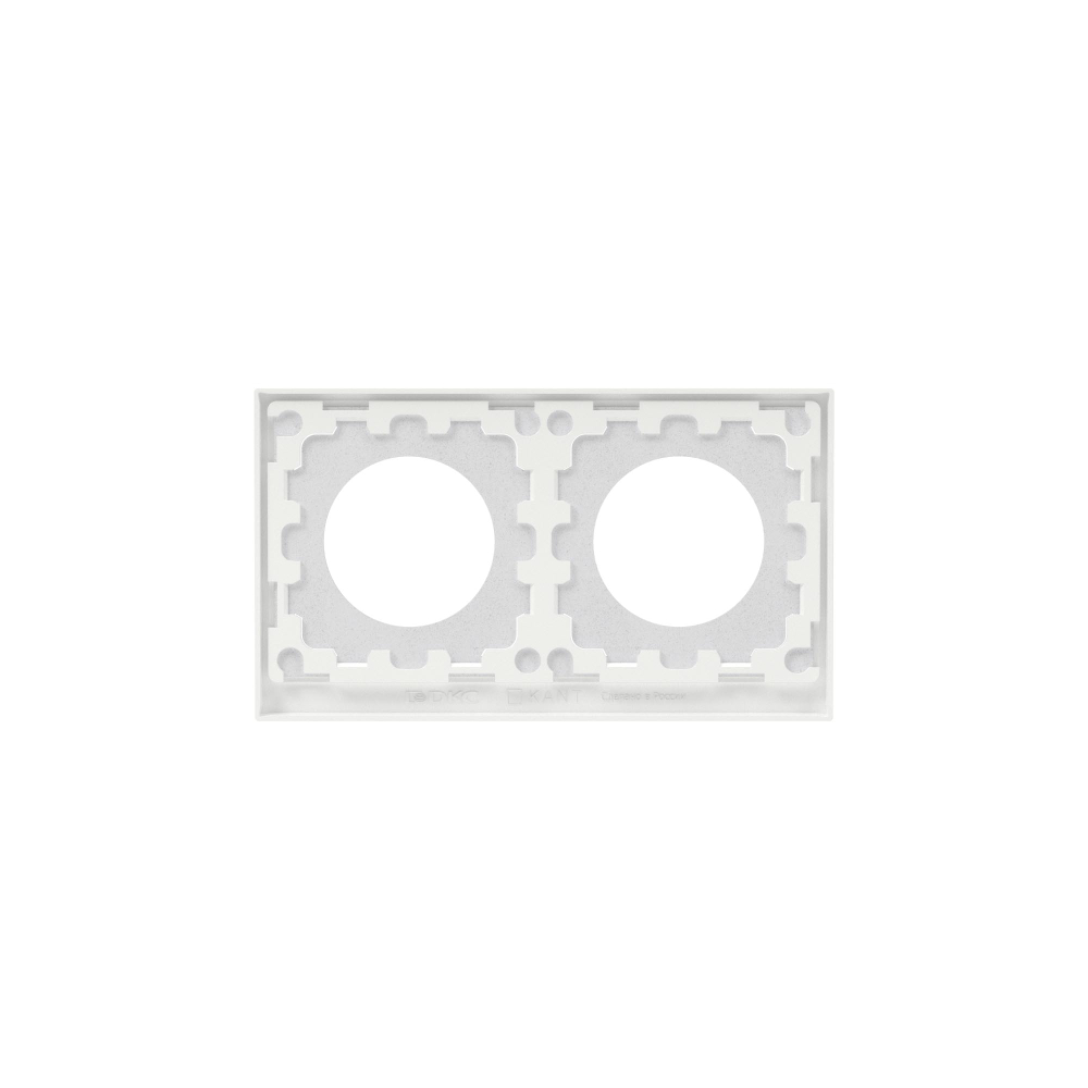 Рамка 2 поста IP44, KANT, белая магнолия