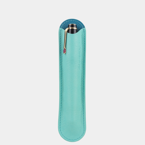 Чехол для ручки Stylo из кожи теленка, цвета тиффани