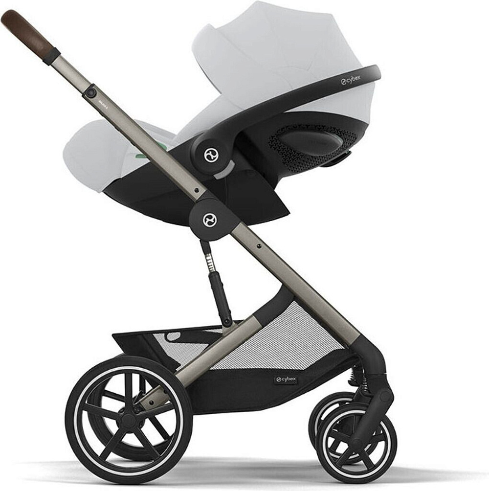 Коляска Cybex Balios S Lux TPE complete Cloud G Fog Grey Base G 4 в 1 Seashell Beige с дождевиками