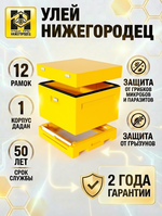 Улей ППУ Нижегородец 12 рамок Комплект 1корпус Дадан