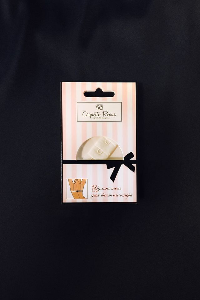 Удлинитель для бюстгальтера молочного цвета с одним крючком