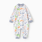Комбинезон детский цвет белый/динозавры, р. 68 10134552 (Рыжик)