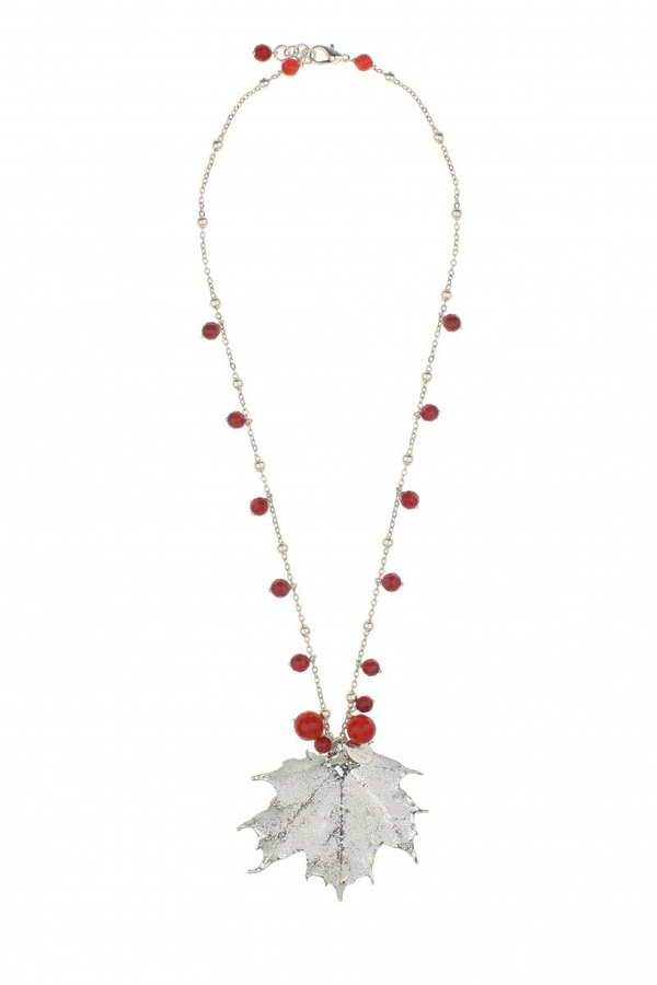 Колье лист Ester Bijoux Амарант CL738-S BW