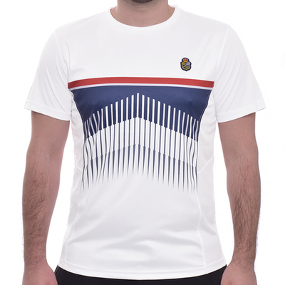 Футболка мужская теннисная Monte-Carlo Country Club Gradual Print T-Shirt - white