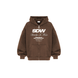 ZIP-HOODIE "SDW" Brown