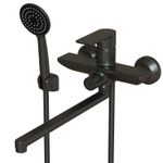 Смеситель для ванны и раковины 35k MIXLINE ML33-02GR "City Graphite" ГРАФИТ