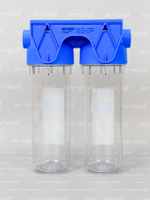 Аквабрайт 10" SL 1/2", Двойной магистральный фильтр (АБФ-2 1/2)