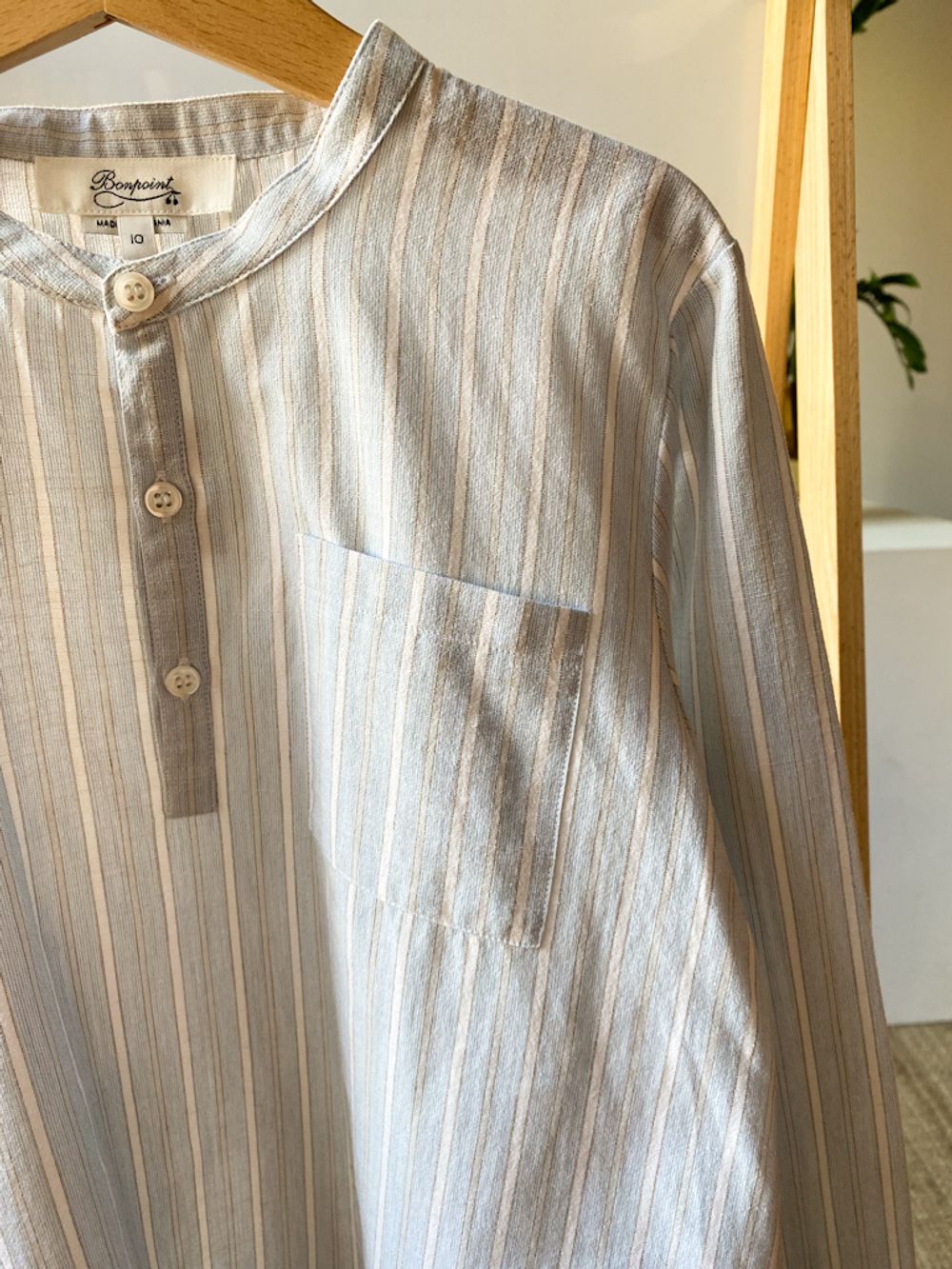 Новая хлопковая рубашка Bonpoint, 140