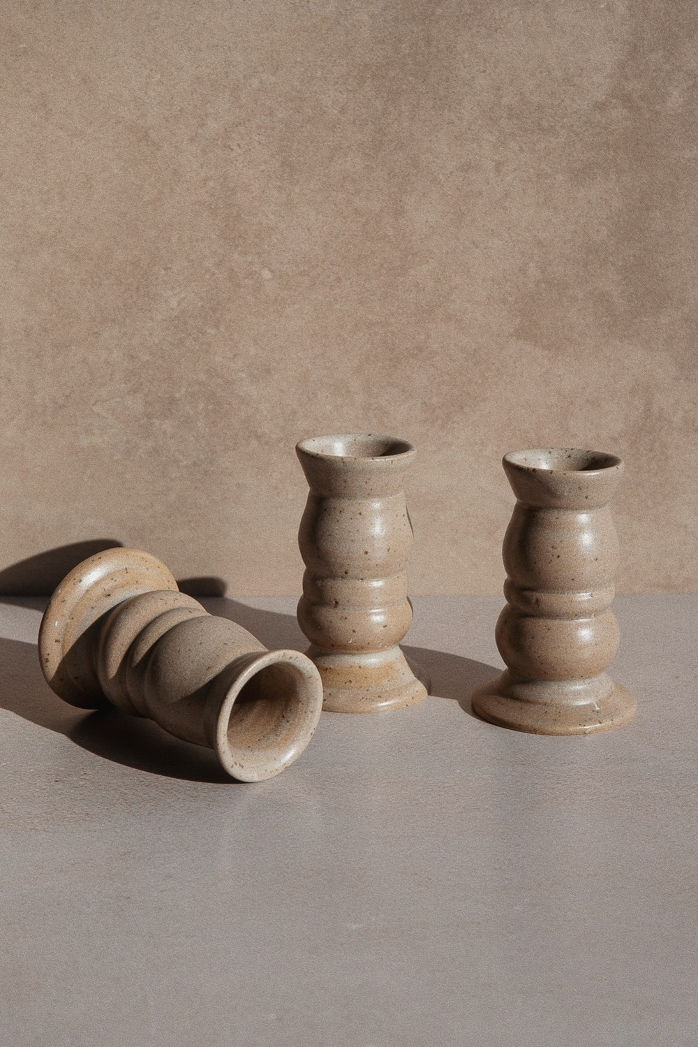 Подсвечник бежевый New / Titkova ceramic
