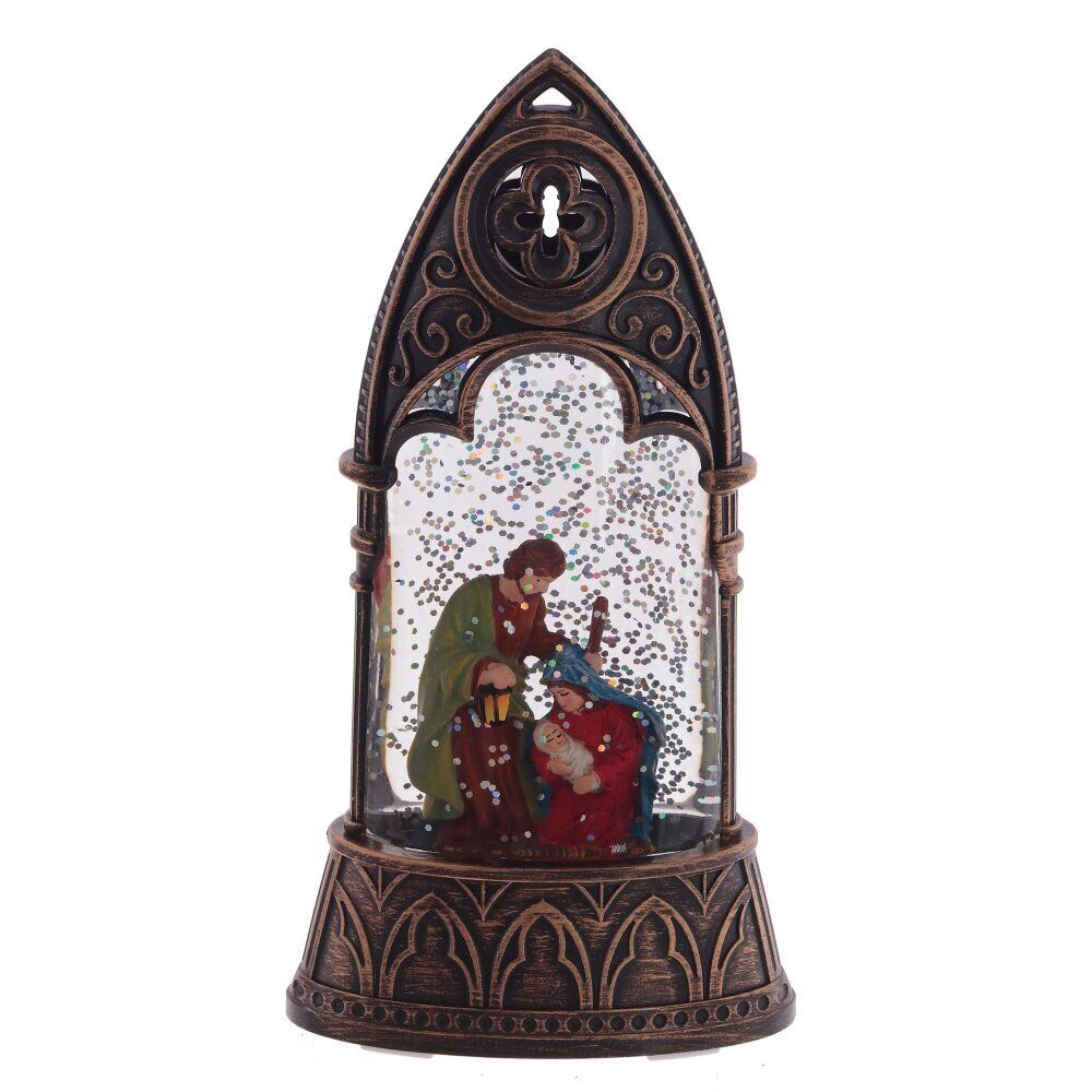 GAEM Фигурка декор в стекл шаре "Рождество" (подсвет, AAAх2 н/п) L8 W4 H16 см