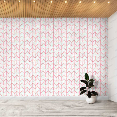 Фотообои Точка роста, фирменные крупные ромбы, красные 042