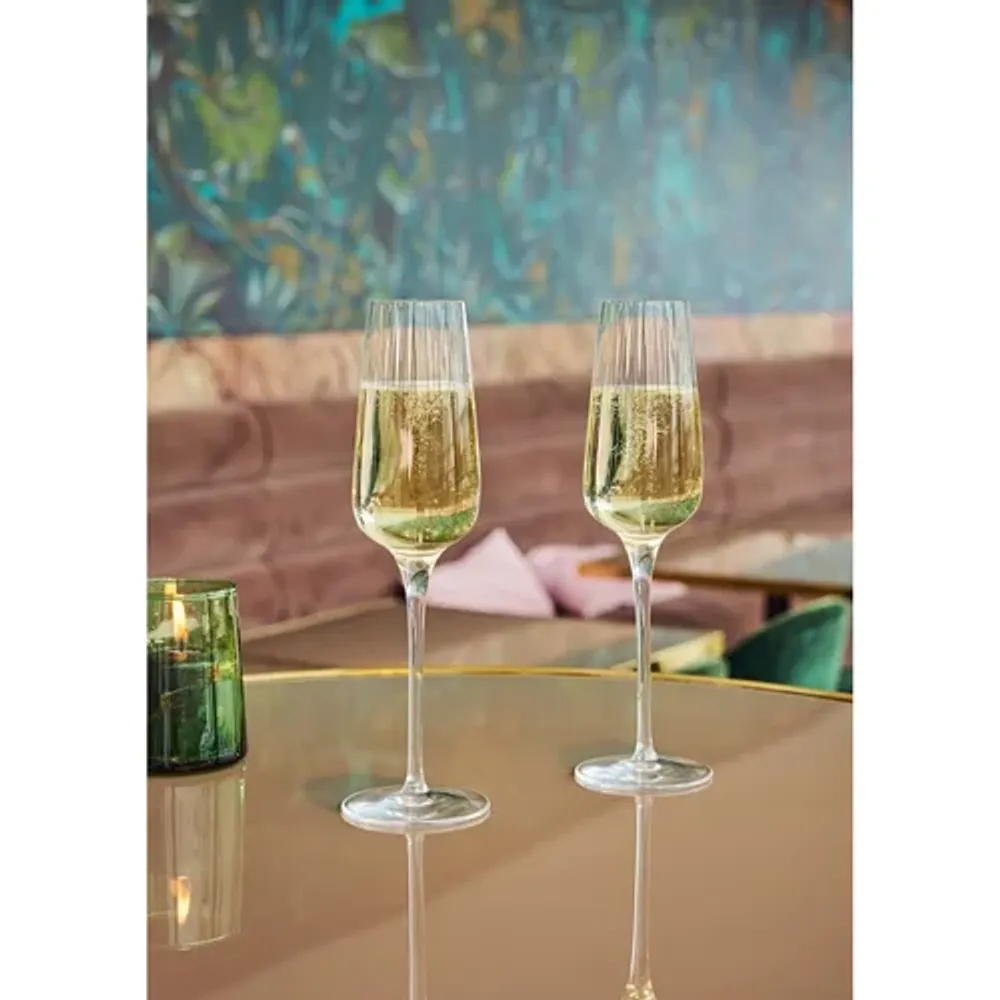 Бокал-флюте для шампанского 210 мл хр. стекло "Симметрия" Optical d 7,5 см h24 см Chef&Sommelier [6]