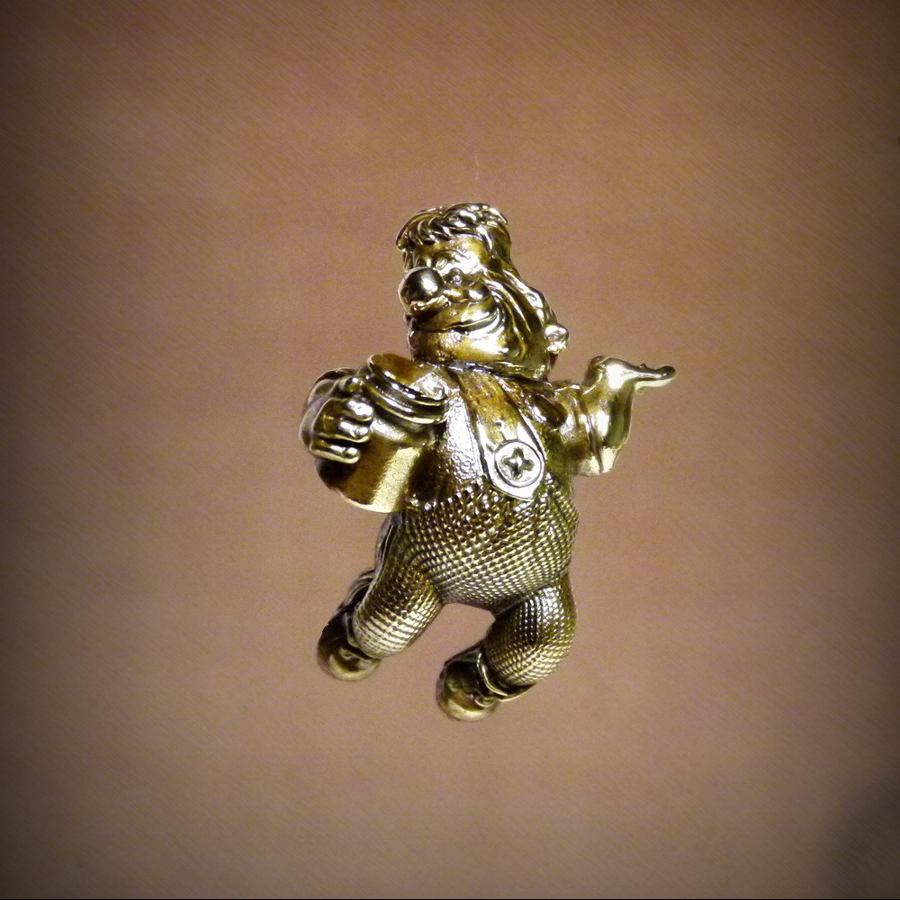 Брелок для ключей "Авиатор" латунь