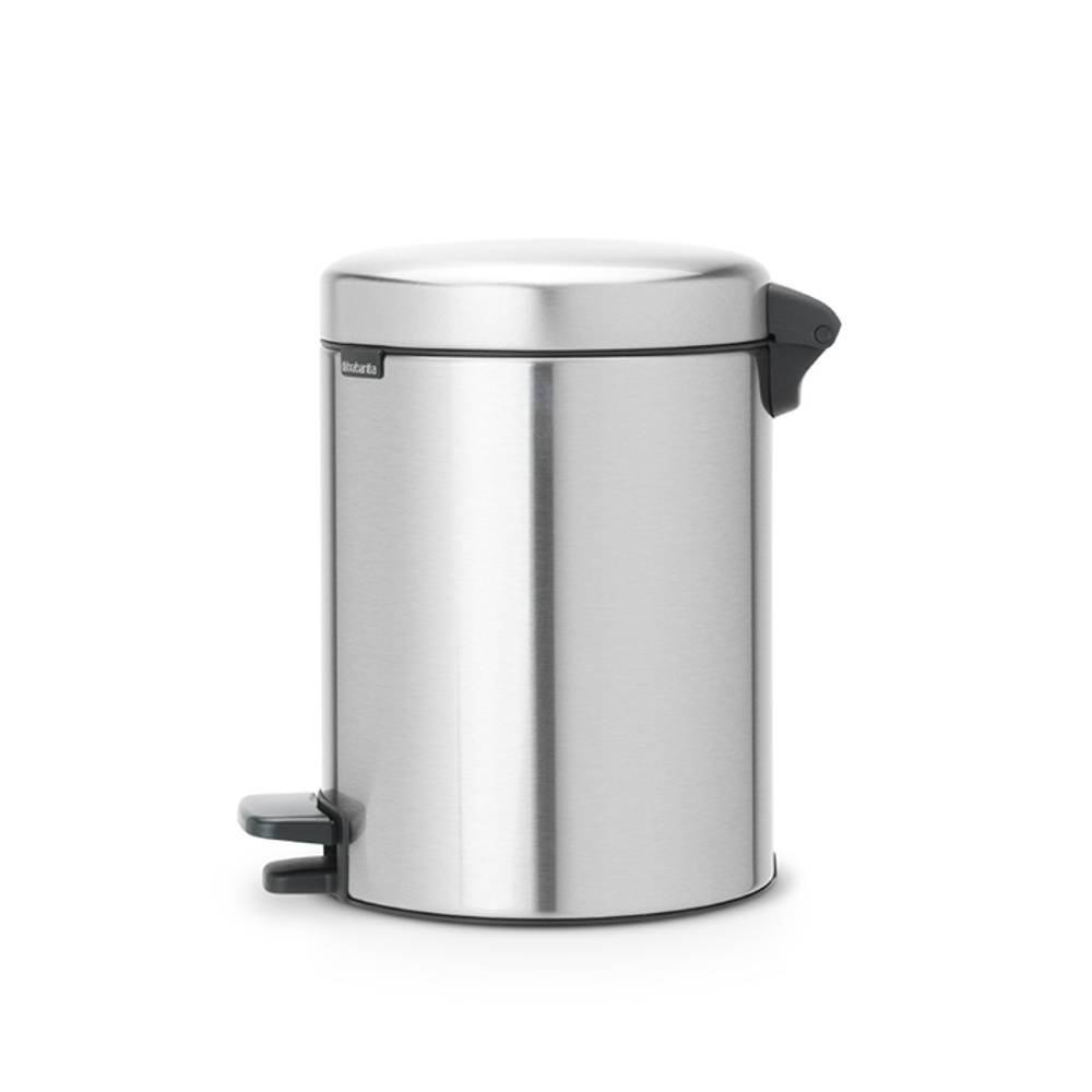 Мусорный бак с педалью newIcon 5л Brabantia Стальной матовый Fingerprint Proof