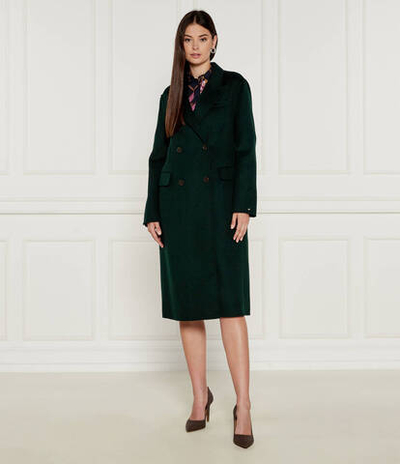 Хлопковое пальто Tommy Hilfiger - темно-зеленый(WW0WW42621)