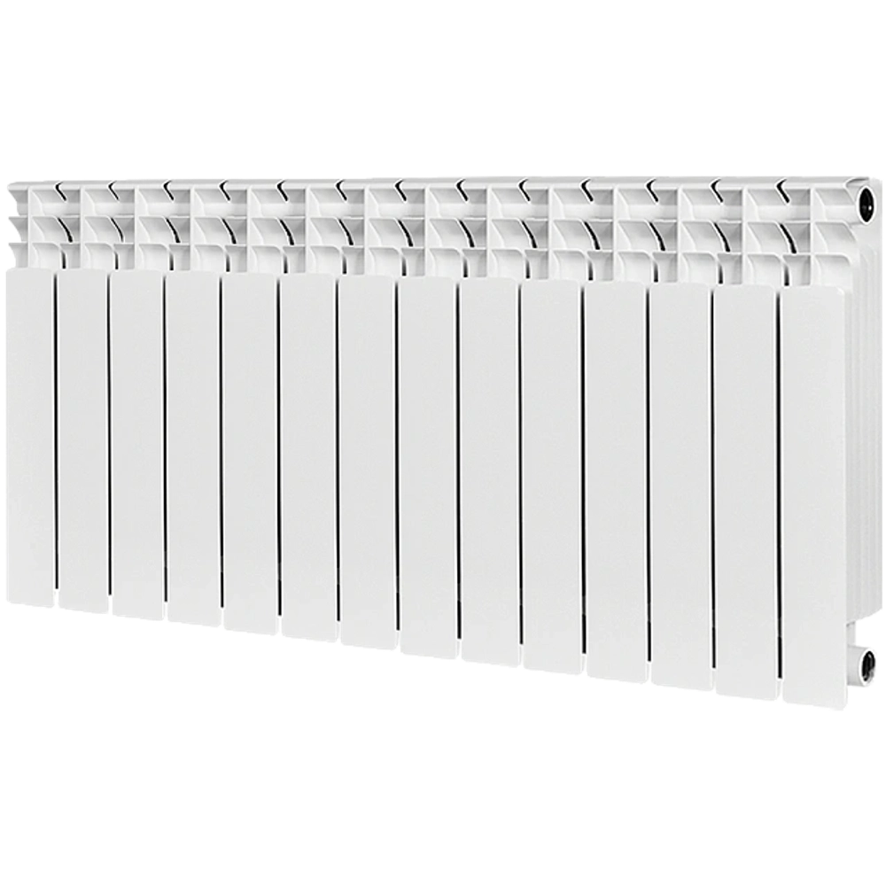 Радиатор биметаллический STOUT TITAN 500 - 14 секций (подключение боковое, цвет белый)