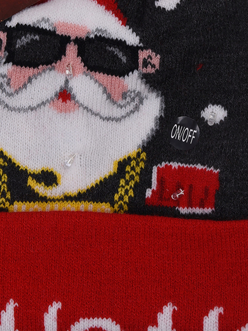 Шапка новогодняя со светодиодными лампочками.