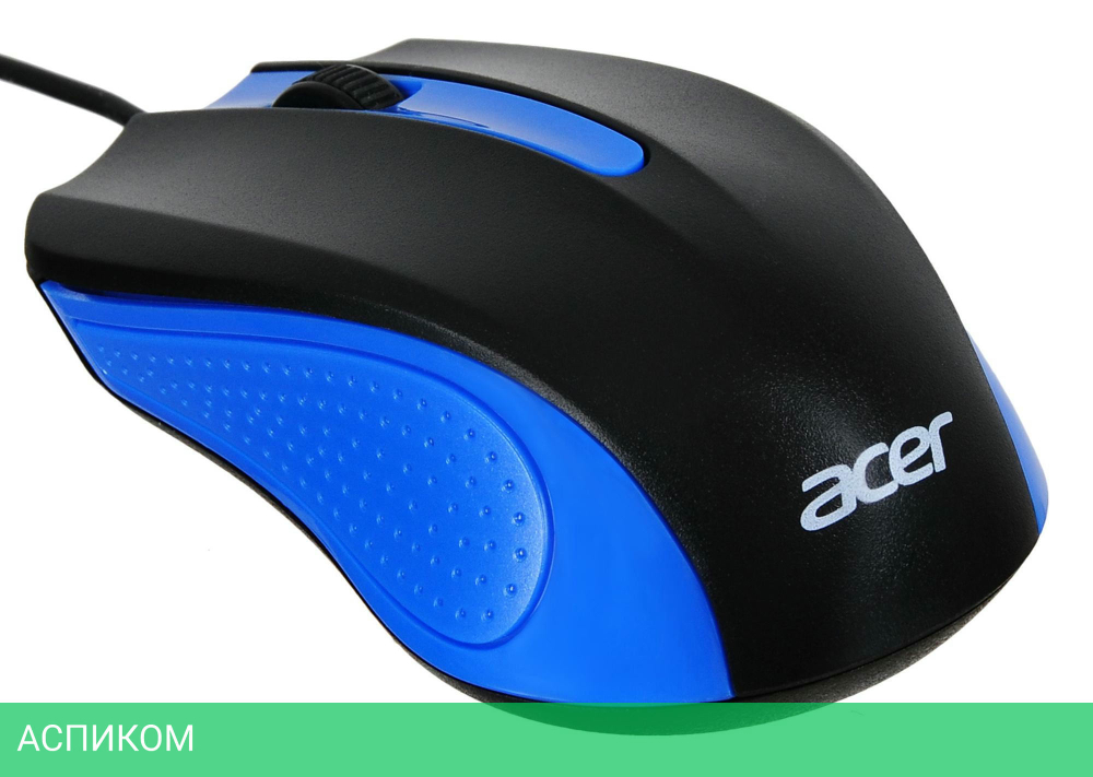 Мышь Acer OMW011 черный/синий (ZL.MCEEE.002)
