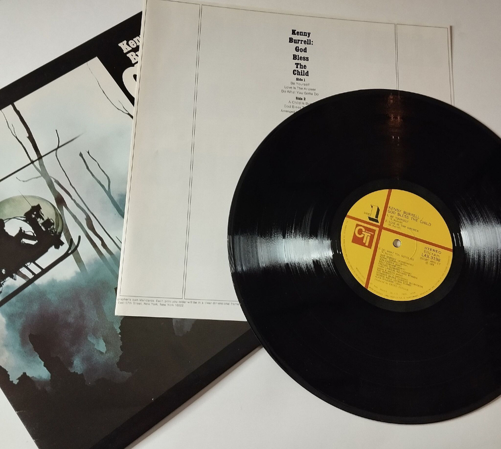 Винтажная виниловая пластинка LP Kenny Burrell God Bless The Child (Japan 1978) (No Obi) Be Yourself