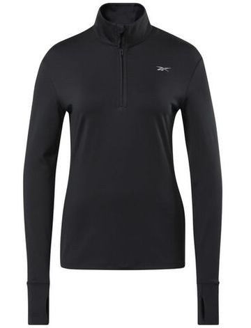 Женская Кофта теннисная Reebok Workout Running 1/4 Zip W - черный