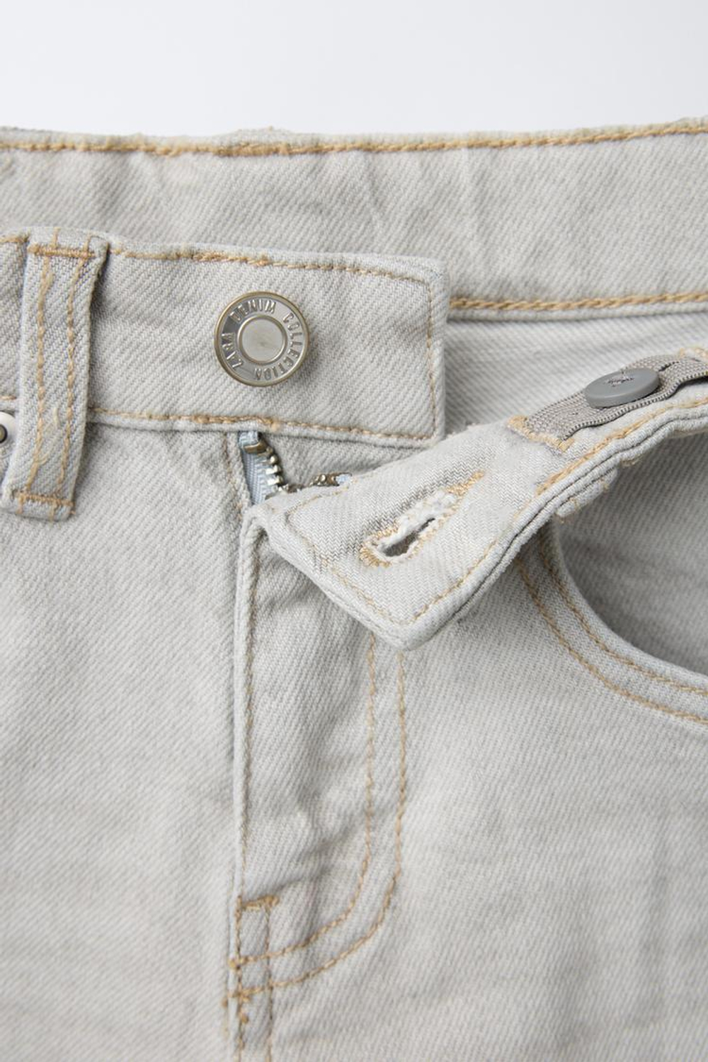 ZARA ДЖИНСЫ FLARED, СЕРЫЙ