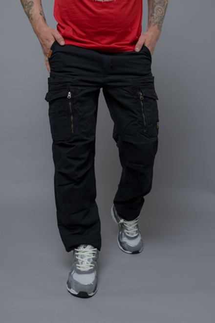 Карго брюки черные Yakuza Premium 3753