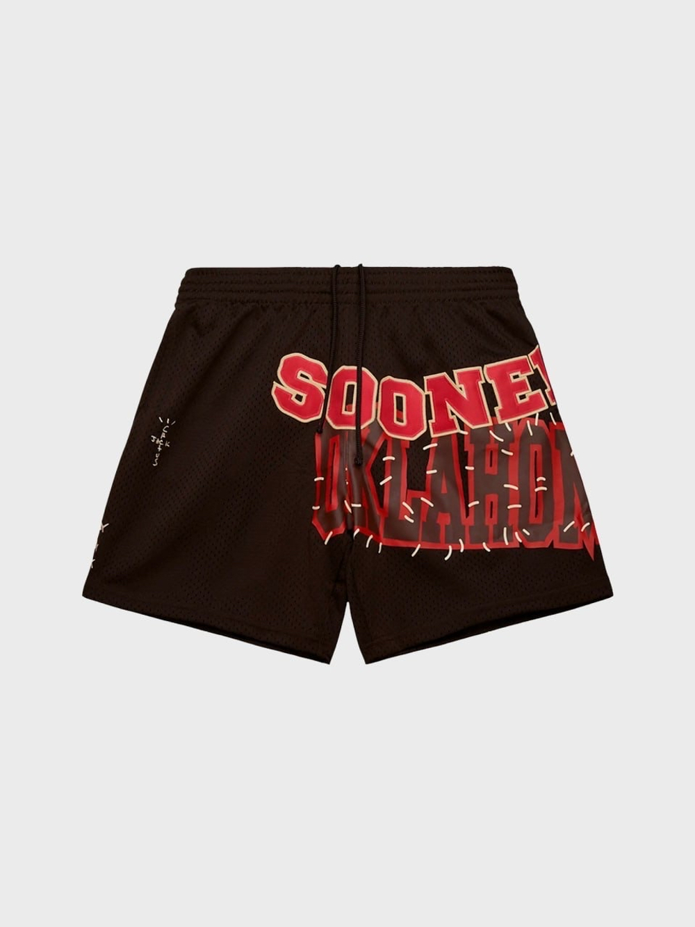 Шорты Cactus Jack Travis Scott x Mitchell & Ness University Of Oklahoma Basketball Brown