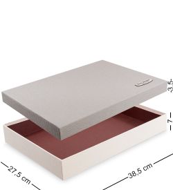 WF-04/2-C Коробка «Прямоугольник» цв.бел./сер.
