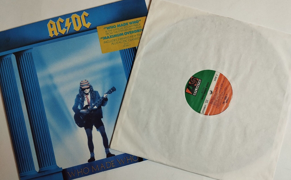 Винтажная виниловая пластинка LP AC/DC Who Made Who (Germany 1986)