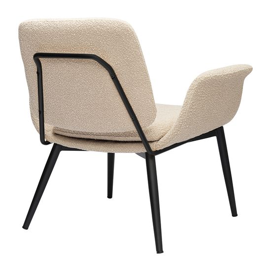 Лаунж-кресло hilde, букле, серо-бежевое