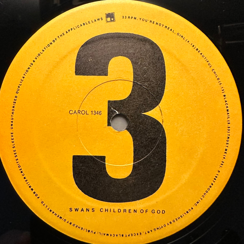 Swans - Children Of God 2LP (Канада 1988г.)
