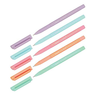 Ручка шариковая синяя 0,7мм антибактериальный грипп, ассорти "Liquiwrite" (Luxor)