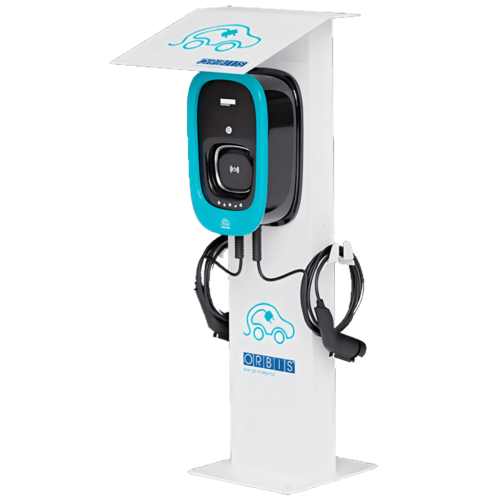 Зарядная станция Orbis VIARIS COMBI+ однофазная, 2х7.4 кВт, с кабелем Т1, с розеткой Т2 (OB94P21CHA2) - 2