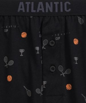 Трусы (2 шт) мужские семейные Atlantic 2MBX-052, черный +голубой