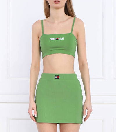 Топ TJW ULTR CRP ARCHIVE STRAP Tommy Jeans - зеленый(DW0DW15458)
