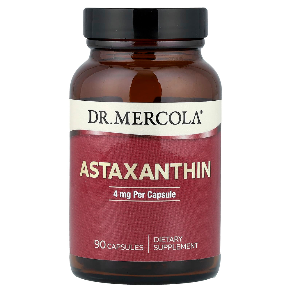 Dr. Mercola, астаксантин, 4 мг, 90 капсул
