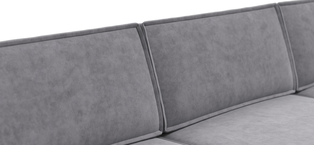 Угловой диван BOSS SOFT MODOOL MAX Велюр Royal агат