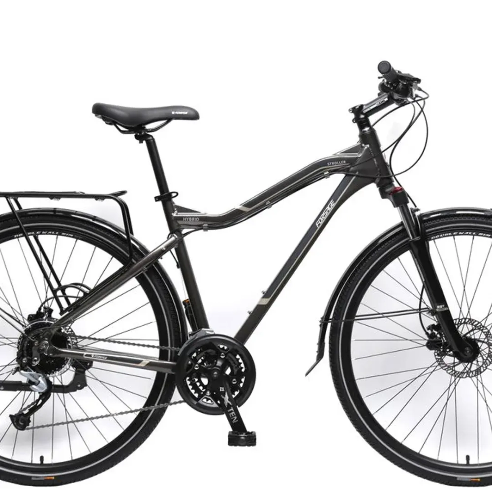 Велосипед MTB Stroller-X(Al6061,колесо700с,пер/зад покр40C, 27скоростейShimano Acera, вилкаRST Neon,тормозаTektro, седлоVelo,рост до175см,серо-корич.) Forsage-вело FB28003(483)