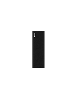 Ssd накопитель Netac Z SLIM Black 2TB USB 3.2 Gen 2 Type-C External SSD, R/W up to 550MB/480MB/s,with USB-C to USB-A cable and USB-A to USB-C adapter 3Y wty