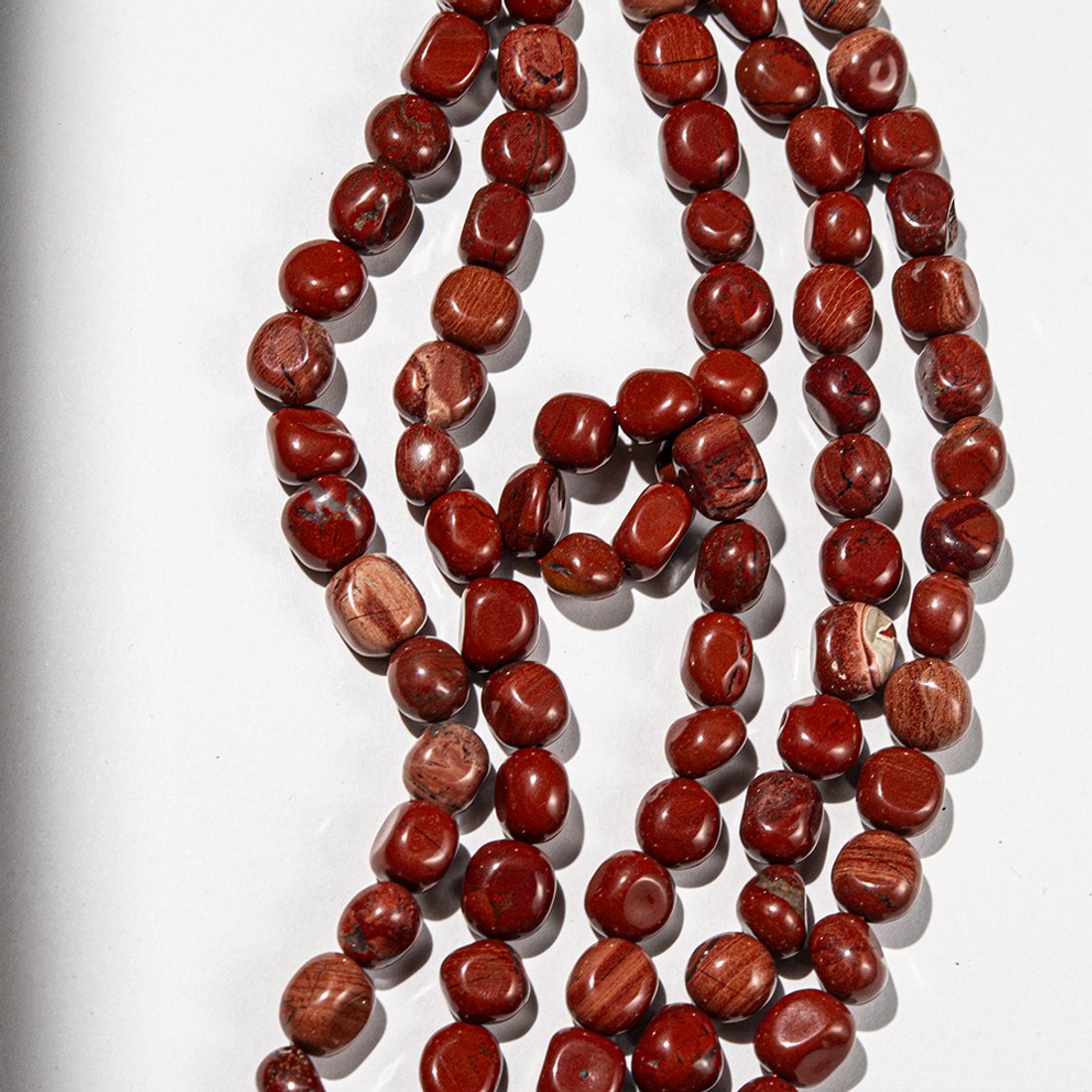 Яшма красная натуральная, фриформ 9,2-11,2мм