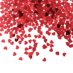 Конфетти «Сердца» с вензелем, в красном цвете, 14 гр
